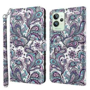 For Realme GT2 Pro 3D Painting Pattern TPU + PU Phone Case(Swirl Pattern)