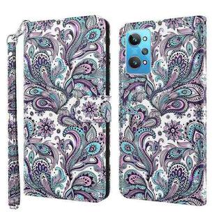 For Realme GT2 / GT Neo2 / GT Neo 3T 3D Painting Pattern TPU + PU Phone Case(Swirl Pattern)