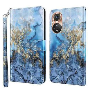 For Honor 50 3D Painting Pattern TPU + PU Phone Case(Milky Way)