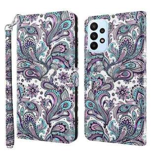 For Samsung Galaxy A23E 3D Painting Pattern TPU + PU Phone Case(Swirl Pattern)