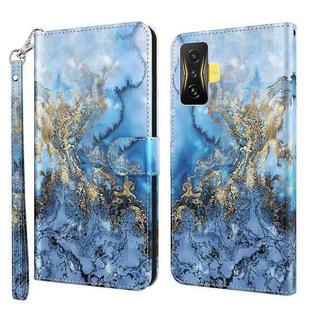 For Xiaomi Poco F4 GT 3D Painting Pattern TPU + PU Phone Case(Milky Way)