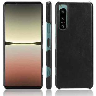 For Sony Xperia 5 IV Shockproof Litchi Texture PC + PU Case(Black)