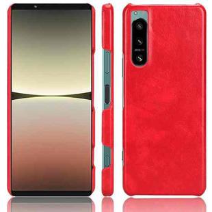 For Sony Xperia 5 IV Shockproof Litchi Texture PC + PU Case(Red)