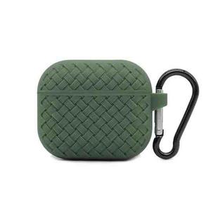 For AirPods 3 Weave Texture TPU Protective Case(Army Green)