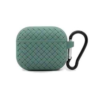 For AirPods 3 Weave Texture TPU Protective Case(Green)