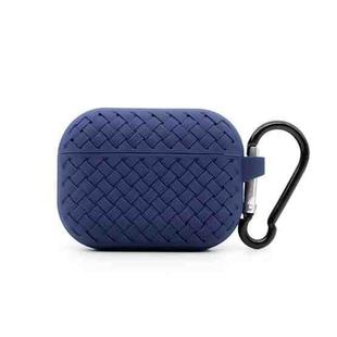 For AirPods Pro Weave Texture TPU Protective Case(Midnight Blue)