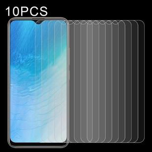 For Vivo Y19 10 PCS 0.26mm 9H Surface Hardness 2.5D Explosion-proof Tempered Glass Non-full Screen Film