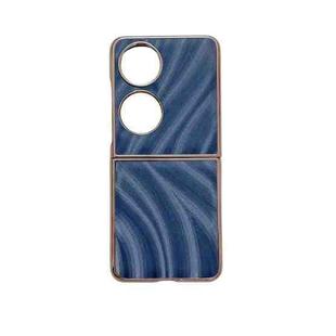 For Huawei P50 Pocket Nano Electroplate Phone Case(Blue)