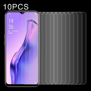 10 PCS 0.26mm 9H Surface Hardness 2.5D Explosion-proof Tempered Glass Non-full Screen Film For OPPO A8