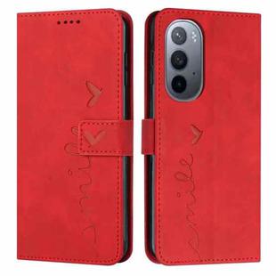 For Motorola Edge 30 Ultra 5G/X30 Pro 5G Skin Feel Heart Pattern Leather Phone Case(Red)