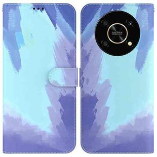 For Honor X9 / X9 5G Watercolor Pattern Flip Leather Phone Case(Winter Snow)