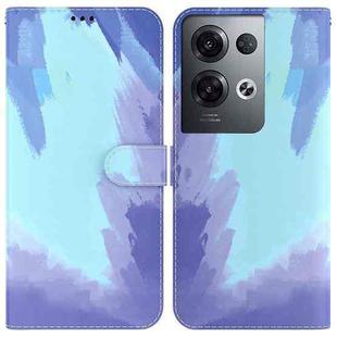 For OPPO Reno8 Pro+ Watercolor Pattern Flip Leather Phone Case(Winter Snow)