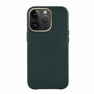 For iPhone 14 Pro Max Mutural Mingdian Series PU + PC Full Coverage Shockproof Case(Green)