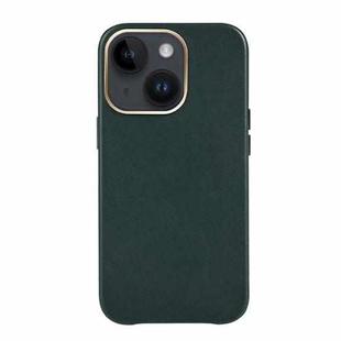For iPhone 14 Plus Mutural Mingdian Series PU + PC Full Coverage Shockproof Case(Green)