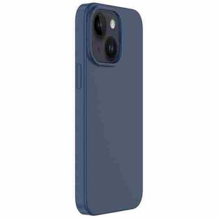 For iPhone 14 Mutural Karen Series Liquid Silicone Magsafe Phone Case(Dark Blue)