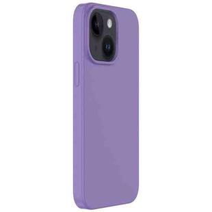 For iPhone 14 Plus Mutural Karen Series Liquid Silicone Magsafe Phone Case(Purple)