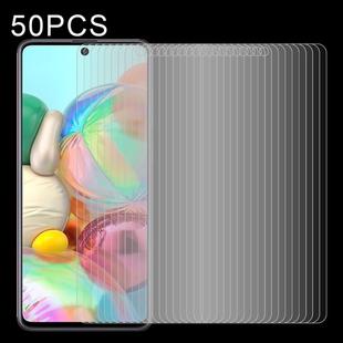 50 PCS 0.26mm 9H Surface Hardness 2.5D Explosion-proof Tempered Glass Non-full Screen Film For Samsumg Galaxy F55 / M55 / M54 / A71 / F54 / C55