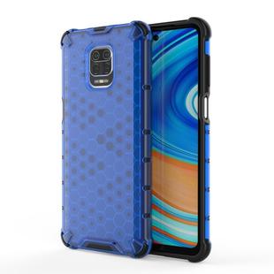 For Xiaomi Redmi Note 9S Shockproof Honeycomb PC + TPU Protective Case(Blue)