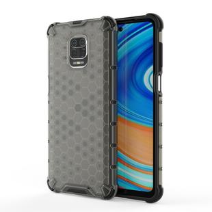 For Xiaomi Redmi Note 9S Shockproof Honeycomb PC + TPU Protective Case(Black)