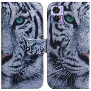 For Motorola Edge 30 Neo / Edge 30 Lite Coloured Drawing Leather Phone Case(Tiger)