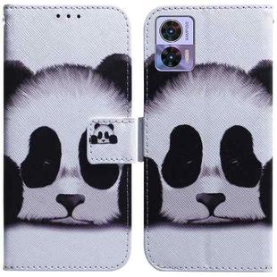 For Motorola Edge 30 Neo / Edge 30 Lite Coloured Drawing Leather Phone Case(Panda)