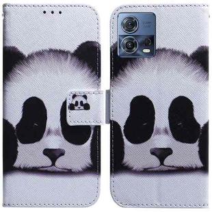 For Motorola Moto S30 Pro 5G / Edge 30 Fusion Coloured Drawing Leather Phone Case(Panda)