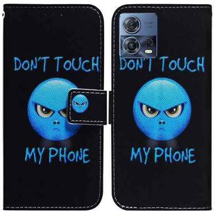 For Motorola Moto S30 Pro 5G / Edge 30 Fusion Coloured Drawing Leather Phone Case(Anger)