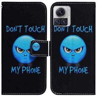 For Motorola Moto X30 Pro 5G / Edge 30 Ultra Coloured Drawing Leather Phone Case(Anger)