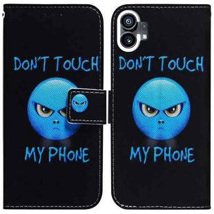 For Nothing Phone 1 Coloured Drawing Leather Phone Case(Anger)