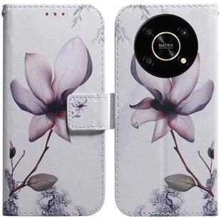 For Honor X9 / X9 5G Coloured Drawing Leather Phone Case(Magnolia)