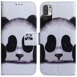 For Xiaomi Redmi Note 11T Pro / 11T Pro+ 5G Coloured Drawing Leather Phone Case(Panda)