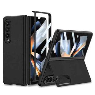 For Samsung Galaxy Z Fold4 GKK Integrated Ultra-thin Folding Leather Phone Case with Stand(Black)