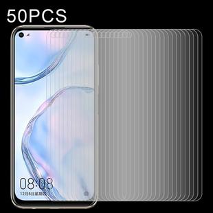 50 PCS 0.26mm 9H Surface Hardness 2.5D Explosion-proof Tempered Glass Non-full Screen Film For Huawei Nova 6se