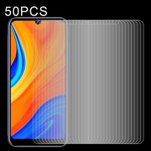 50 PCS 0.26mm 9H Surface Hardness 2.5D Explosion-proof Tempered Glass Non-full Screen Film For Huawei Y6s