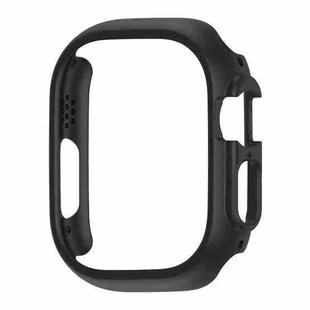 For Apple Watch Ultra 49mm PC Hollow Electroplating Protective Case(Black)