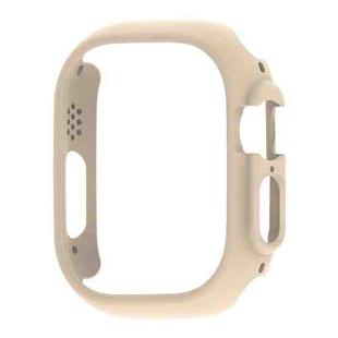 For Apple Watch Ultra 49mm PC Hollow Electroplating Protective Case(Light Pink)