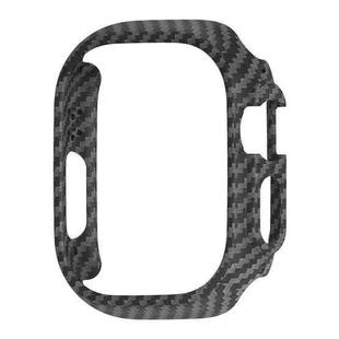 For Apple Watch Ultra 49mm PC Hollow Electroplating Protective Case(Carbon Fibre)