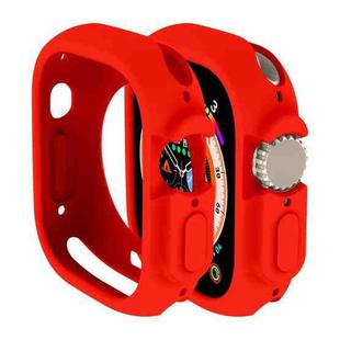 For Apple Watch Ultra 49mm Candy TPU Protective Case(Red)