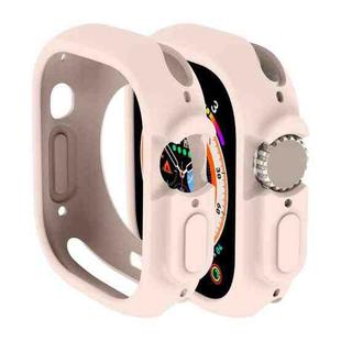 For Apple Watch Ultra 49mm Candy TPU Protective Case(Light Pink)