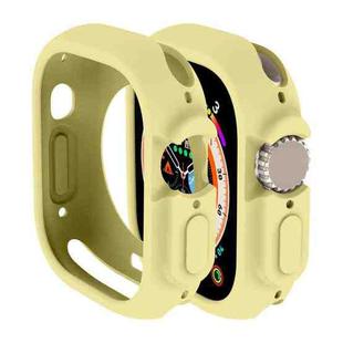 For Apple Watch Ultra 49mm Candy TPU Protective Case(Yellow)