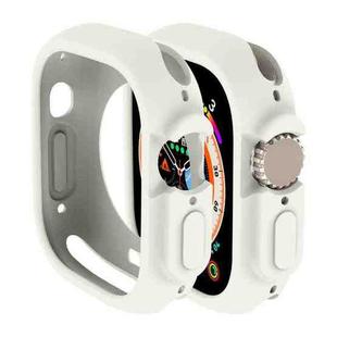 For Apple Watch Ultra 49mm Candy TPU Protective Case(Light Grey)
