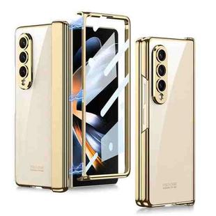 For Samsung Galaxy Z Fold4 GKK Magnetic Hinged Phantom Folding Phone Case(Champagne Gold)