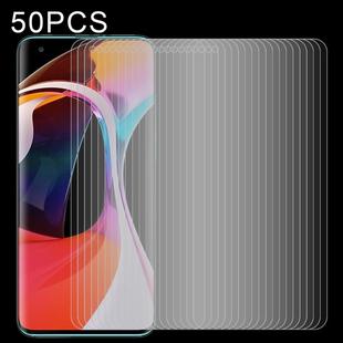 50 PCS 0.26mm 9H Surface Hardness 2.5D Explosion-proof Tempered Glass Half Screen Film For Xiaomi MI 10