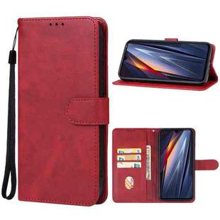 For TECNO Pova 4 Pro Leather Phone Case(Red)