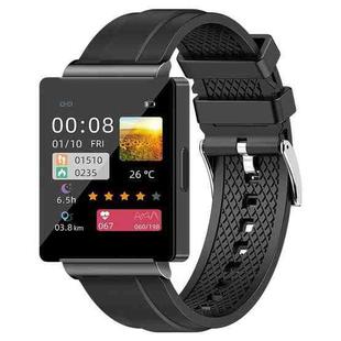 KS01 1.85 Inch Smart Watch Supports Blood Glucose Detection, Blood Pressure Detection, Blood Oxygen Detection(Black)