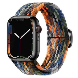 Buckle Nylon Braided Watch Band for Apple Watch Ultra 49mm&Watch Ultra 2 49mm / Series 9&8&7 45mm / SE 3&SE 2&6&SE&5&4 44mm / 3&2&1 42mm(Camouflage)