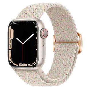 Buckle Nylon Braided Watch Band for Apple Watch Ultra 49mm&Watch Ultra 2 49mm / Series 9&8&7 45mm / SE 3&SE 2&6&SE&5&4 44mm / 3&2&1 42mm(Starlight Colorful)