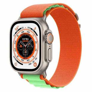 For Apple Watch Ultra 49mm Nylon Watch Band (Green)