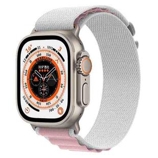 For Apple Watch Ultra 49mm Nylon Watch Band (Purple gray)