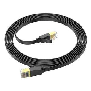 hoco US07 Category 6 Pure Copper Gigabit Flat Cable, Length:3m(Black)